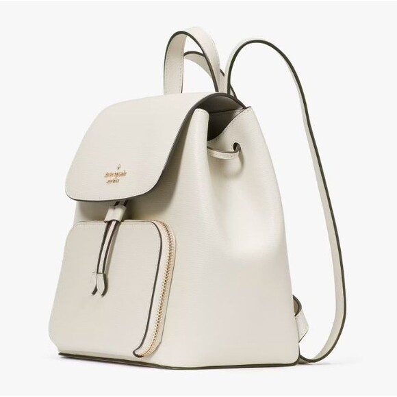 KATE SPADE Kristi Leather Backpack Purse Women’s Medium Quill Gray Bag NWT - Picture 4 of 7